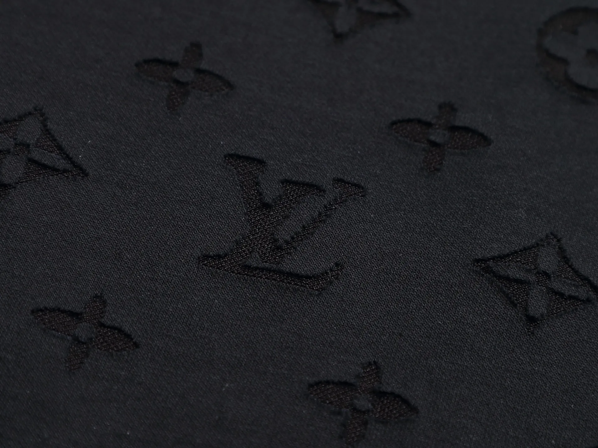 🅿️220 Louis Vuitton/Louis Vuitton Sweater jacquard towel embroidery The large logo is exquisitely upgraded, inspired by the retro embroidery of the 1980s. The original fabric is the same as the official short-sleeved T-shirt. The fabric is dyed in the same vat. It feels very comfortable. The latest brick cabinet synchronization for spring and summer. Fashionable and personalized. Super versatile and good-looking. It is very suitable for both men and women. A must-have for everyone. Hang tag. Collar label. Washed wheat. Complete with three labels. Color: black white. Size: S M L XL